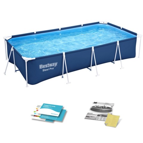 Basen ogrodowy stelażowy 400 x 211 x 81 cm 4w1 Bestway 56405N Basen ogrodowy stelażowy 400 x 211 x 81 cm 4w1 Bestway 56405N
