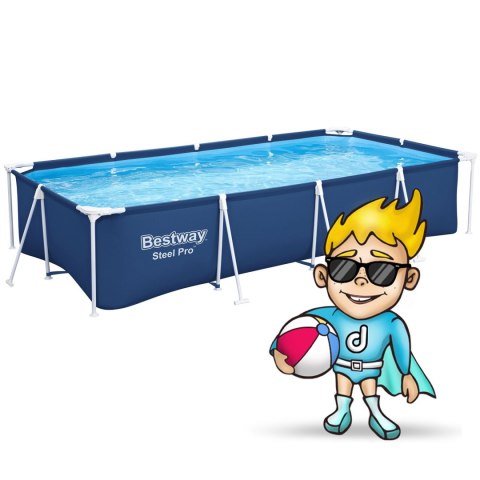 Basen ogrodowy stelażowy 400 x 211 x 81 cm 4w1 Bestway 56405N Basen ogrodowy stelażowy 400 x 211 x 81 cm 4w1 Bestway 56405N