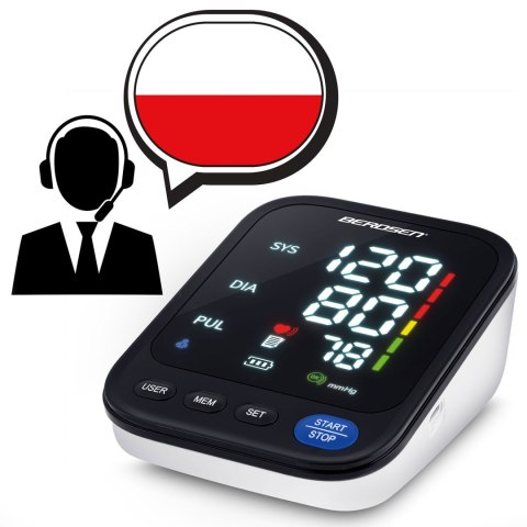 Ciśnieniomierz naramienny z polskimi komunikatami BD-122 Berdsen Ciśnieniomierz naramienny z polskimi komunikatami BD-122 Berdsen
