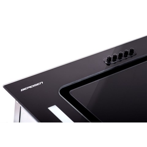 Okap kuchenny podszafkowy 52cm czarny BE-52A