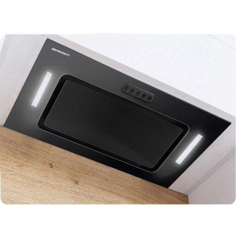 Okap kuchenny podszafkowy 52cm czarny BE-52A