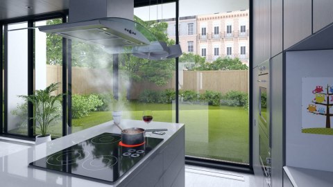 Okap kuchenny wyspowy 90 cm Berdsen BT-224