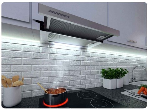 Okap kuchenny teleskopowy 50cm Inox BT-233 Okap kuchenny teleskopowy 50cm Inox BT-233