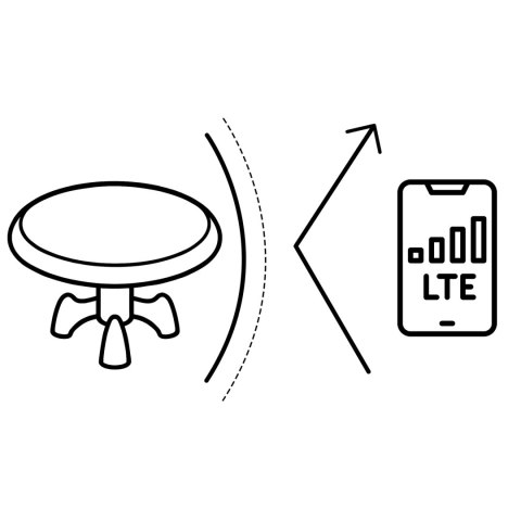 Antena wewnętrzna zewnętrzna TV ultra HD 4K Berdsen BD-955 biała