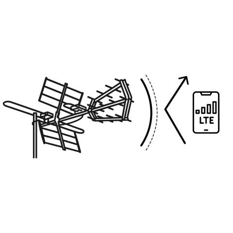 Antena zewnętrzna kierunkowa TV ultra HD 4K Berdsen BD-950