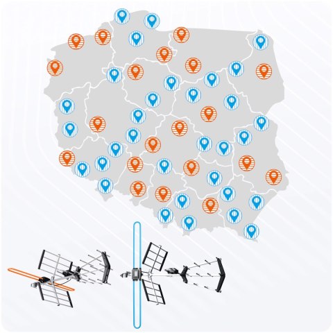 Antena zewnętrzna kierunkowa TV ultra HD 4K Berdsen BD-950