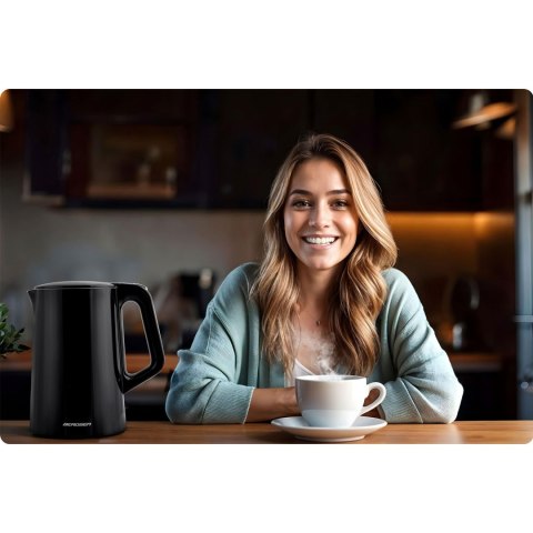 Czajnik elektryczny 1,7l Berdsen BD-71 czarno-srebrny