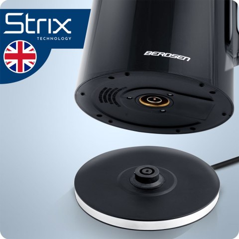 Czajnik elektryczny 1,7l Berdsen BD-71 czarno-srebrny