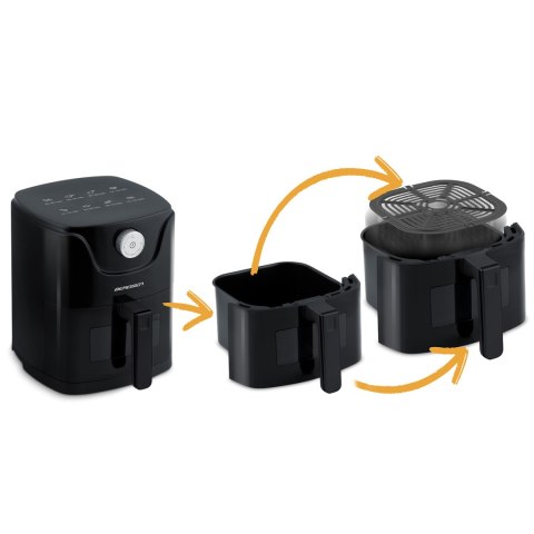 Frytkownica beztłuszczowa Air fryer Berdsen BD-654 czarna