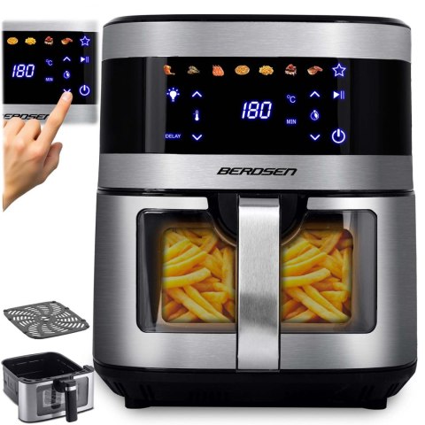 Frytkownica beztłuszczowa Air fryer Berdsen BD-656 srebrna