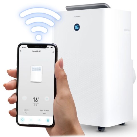 Klimatyzator przenośny 14000 BTU osuszacz grzanie WiFi 37l/24h Berdsen BD-583