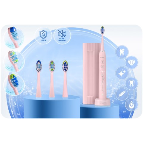 Szczoteczka soniczna do zębów Berdsen Galaxy różowa