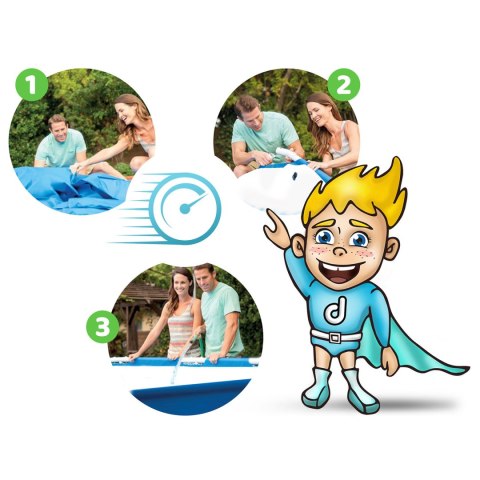 Basen ogrodowy stelażowy 366 x 76 cm 7w1 Bestway 56681