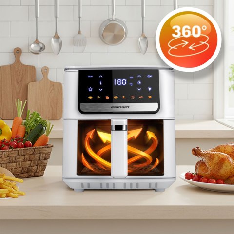 Frytkownica beztłuszczowa Air fryer Berdsen BD-662 biała