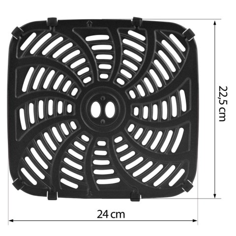 Ruszt tacka do frytkownicy beztłuszczowej Air Fryer 23x22 Berdsen BD-655