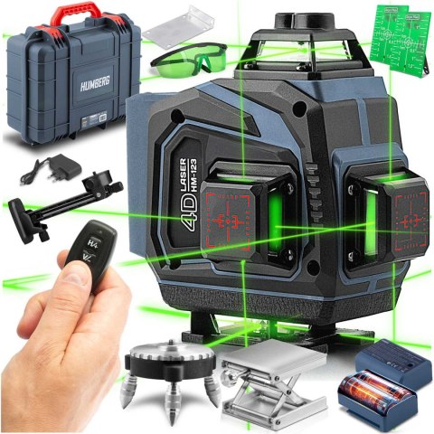 Laser krzyżowy w walizce + akcesoria Humberg HM-170