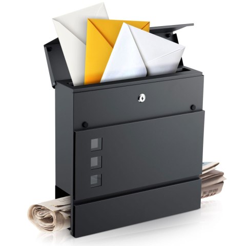 Skrzynka na listy 37x37x10,5 cm antracyt HM-863