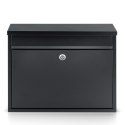 Skrzynka na listy 37,5x30,5x12 cm czarna HM-860