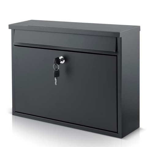 Skrzynka na listy 37,5x30,5x12 cm czarna HM-860