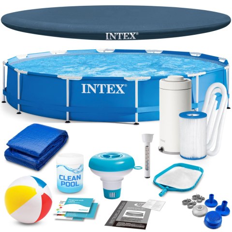 Basen ogrodowy stelażowy 366 x 76 cm 16w1 INTEX 28212