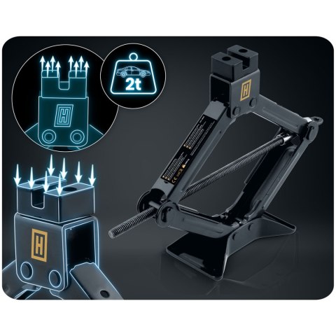 Podnośnik samochodowy trapezowy lewarek 2 t Humberg HM-383