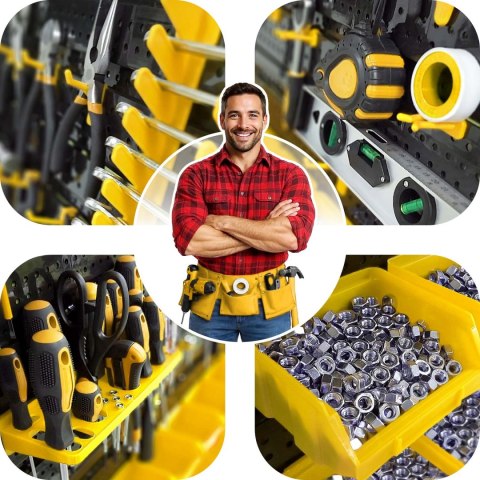 Tablica narzędziowa warsztatowa 128 x 76 cm Humberg HM-580