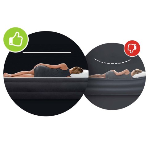 Materac dmuchany 203x152x51 cm z wbudowaną pompką elektryczną INTEX 64164ND