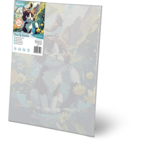 Obraz do malowania po numerach 40x50 cm Massido Kotek