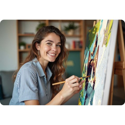 Obraz do malowania po numerach 40x50 cm Massido Kotek