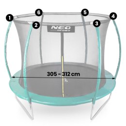 Siatka wewnętrzna do trampolin 312 cm 10ft Neo-Sport