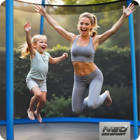 Trampolina ogrodowa 10ft/312cm z siatką wewnętrzną i drabinką Neo-Sport