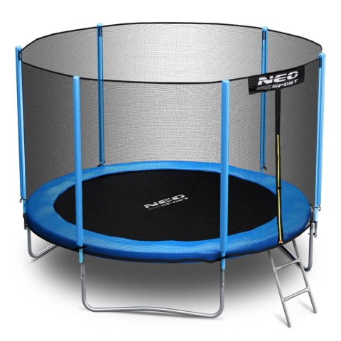 Trampolina ogrodowa 10ft/312cm z siatką zewnętrzną i drabinką Neo-Sport