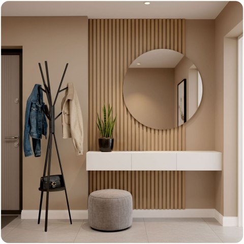 Wieszak na ubrania metalowy z półką stojący Massido MS-869