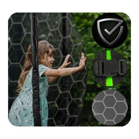 Trampolina ogrodowa 13ft/404cm z siatką wewnętrzną i drabinką Neo-Sport