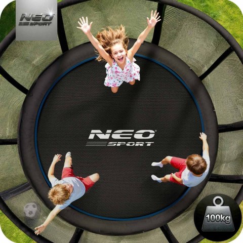 Trampolina ogrodowa 8ft/252cm z siatką zewnętrzną i drabinką Neo-Sport