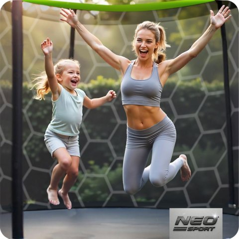 Trampolina ogrodowa profilowana 10ft/312cmz siatką wewnętrzną Neo-Sport