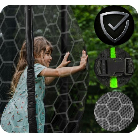 Trampolina ogrodowa profilowana 10ft/312cmz siatką wewnętrzną Neo-Sport