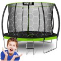 Trampolina ogrodowa profilowana 12ft/374cm z siatką wewnętrzną Neo-Sport