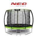 Trampolina ogrodowa profilowana 12ft/374cm z siatką wewnętrzną Neo-Sport