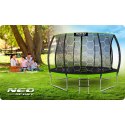 Trampolina ogrodowa profilowana 12ft/374cm z siatką wewnętrzną Neo-Sport
