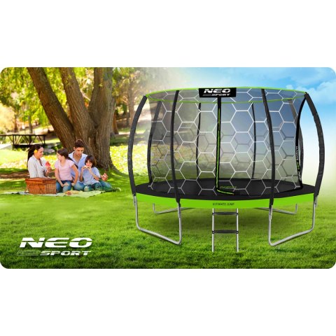 Trampolina ogrodowa profilowana 12ft/374cm z siatką wewnętrzną Neo-Sport