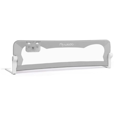 Barierka ochronna do łóżka 150 x 42 x 35 cm Nukido szara