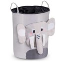Kosz na zabawki Nukido - szary słonik