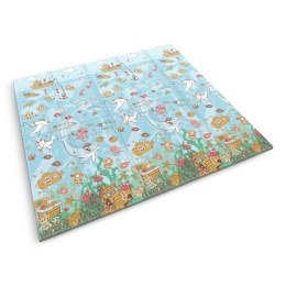 Mata piankowa edukacyjna składana 200 x 180 x 1 cm Nukido NK-340 ocean-safari