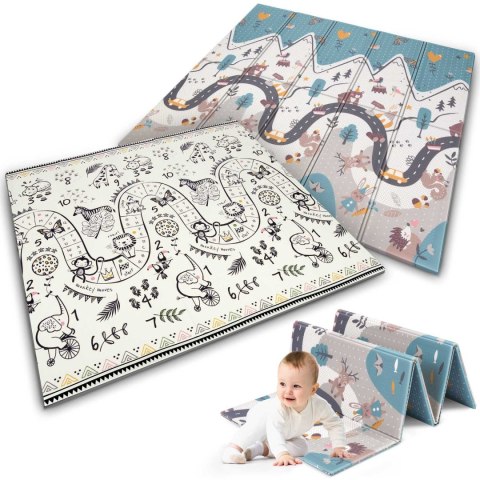 Mata piankowa edukacyjna składana 200 x 180 x 1 cm Nukido NK-340